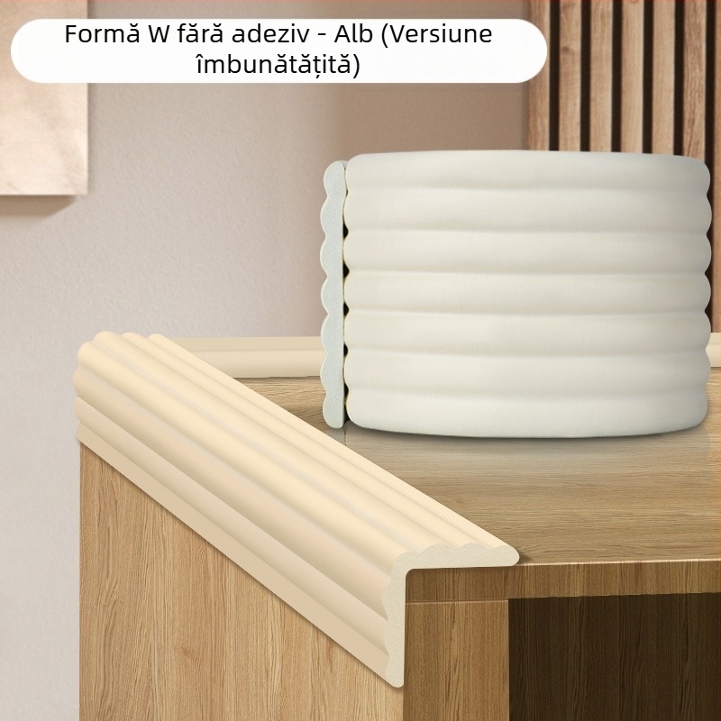 Bandă anti-coliziune pentru colț de masă de cafea, protecție a mediului, material NBR, non-toxic, antiaderent, bandă de protecție anti-coliziune moale, 2 m