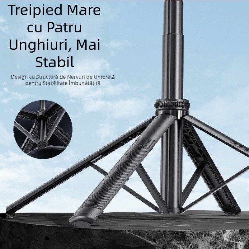 Băț selfie C17 cu urmărire facială, suport retractabil pentru telefon mobil, anti-vibrații, stick de urmărire complet automat