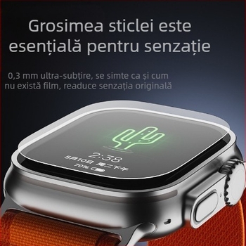 Folie de protecție Apple Watch, ultra-fără praf, folie securizată pentru Apple Watch, aliaj de titan