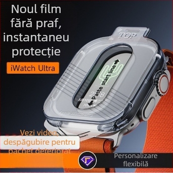 Folie de protecție Apple Watch, ultra-fără praf, folie securizată pentru Apple Watch, aliaj de titan