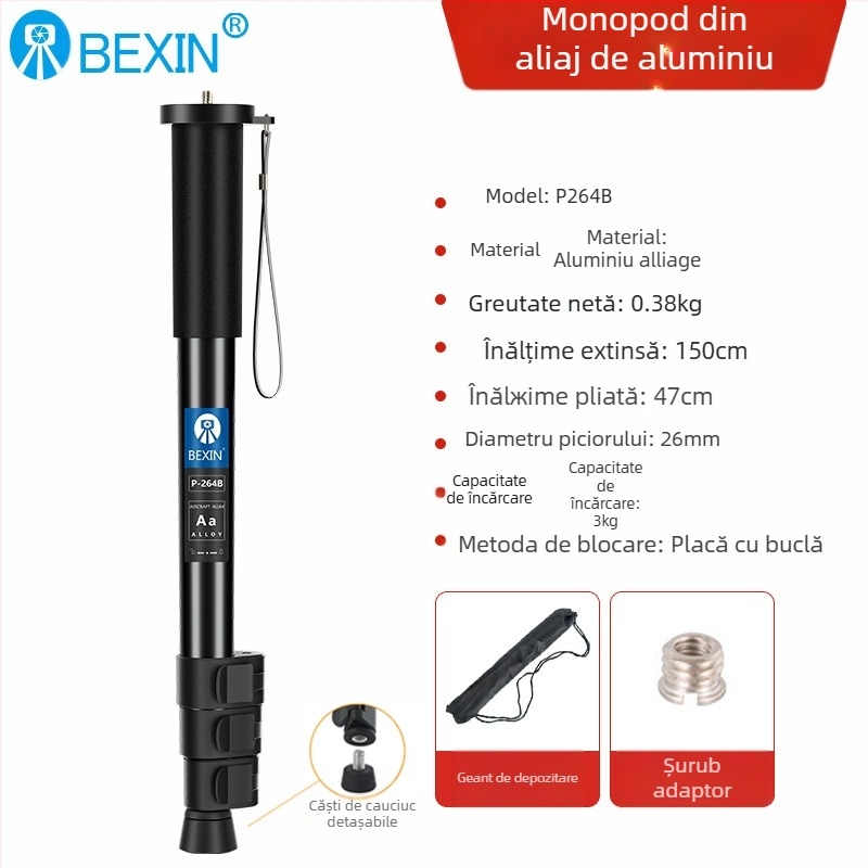 Cameră SLR monopied fotografie ușoară portabilă în aer liber Selfie nuntă filmare video stabilizator PTZ suport