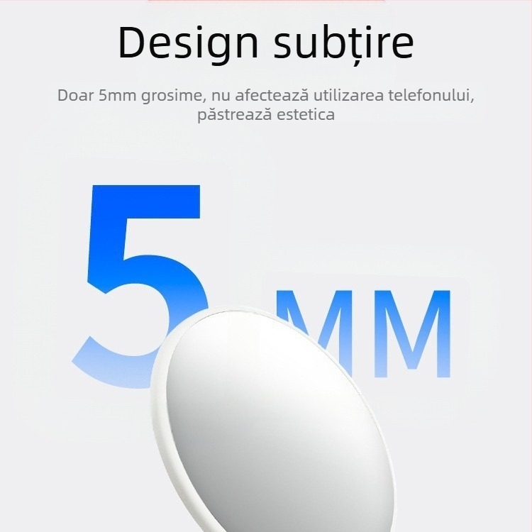 Oglindă autofotografică spate pentru telefon mobil cu absorbție magnetică MagSafe din aliaj de aluminiu, oglindă convexă HD pentru machiaj Vlog live