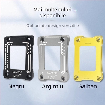 Suport CPU pentru placa de bază, capac curbat anti-presiune, bază, procesor 1700, tip de corecție, răcire, a 12-a generație, a 13-a generație