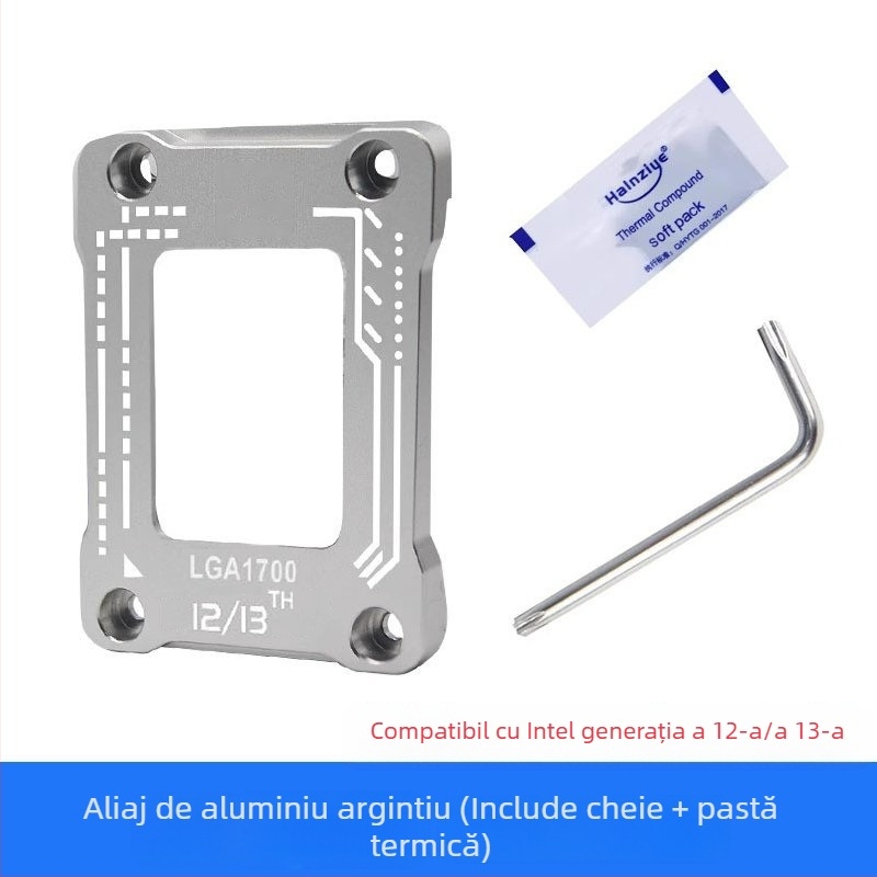 Suport CPU pentru placa de bază, capac curbat anti-presiune, bază, procesor 1700, tip de corecție, răcire, a 12-a generație, a 13-a generație