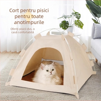 Cort pentru animale de companie, saltea de răcire de vară, saltea pentru pisici, cușcă pentru pisici, gheață, saltea pentru pisici în aer liber, pliabilă, casă, cuib pentru pisici, senzație de răcire