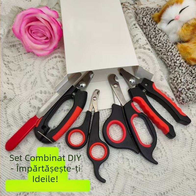 Etichetare transfrontalieră Amazon Pet Nail Clipper Nail Polisator Câine Pisică Universal Pet Curățare costum Pet Supplies