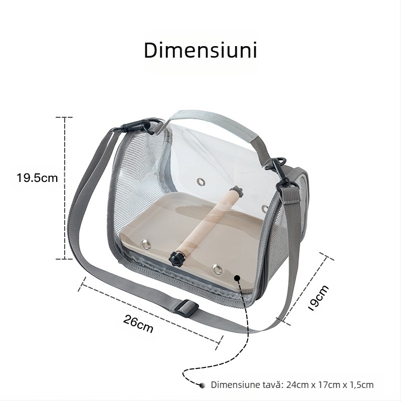 Geantă pentru papagali, geantă pentru excursii cu păsări, colivie pentru porumbei și șopârle, geantă portabilă pentru hamsteri mici, geantă pentru păsări, accesorii pentru animale de companie mici