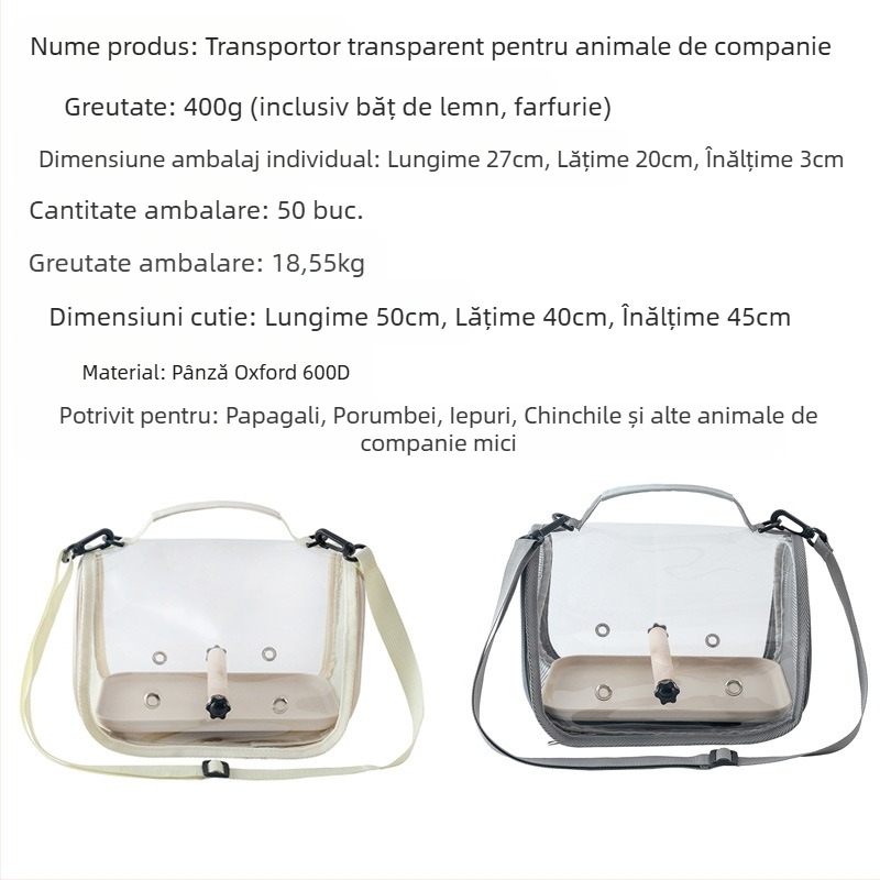 Geantă pentru papagali, geantă pentru excursii cu păsări, colivie pentru porumbei și șopârle, geantă portabilă pentru hamsteri mici, geantă pentru păsări, accesorii pentru animale de companie mici