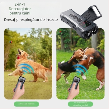 Opritor de lătrat cu ultrasunete popular transfrontalier, repelent special pentru câini cu două capete transfrontaliere, dispozitiv portabil de dresaj pentru câini, repelent de lătrat pentru câini