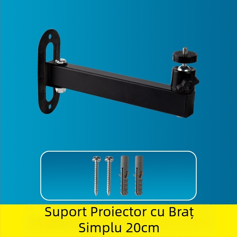 Suport de proiector montat pe perete, pliabil, suport de perete pentru noptieră, pentru uz casnic, Jmgo Dangbei Coollebo Universal Ptz