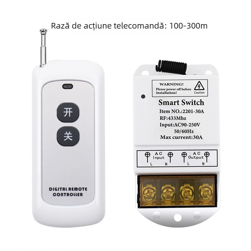 Telecomandă pentru explozii transfrontaliere, comutator de telecomandă wireless universal de mare putere, 110V 220V, comutator de la distanță pentru pompă de apă