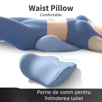 Pernă ergonomică pentru talie, protecție lombară, pernă lombară pentru pat, suport lombar pentru somn