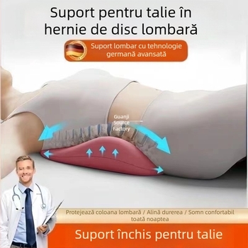 Pernă ergonomică pentru talie, protecție lombară, pernă lombară pentru pat, suport lombar pentru somn