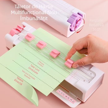 Mașină de tăiat hârtie patru în unu, Instrument de tăiat hârtie, Expert în tăierea hârtiei, Mașină de tăiat hârtie, Tăietor de hârtie, Instrument de tăiat, Cadou creativ