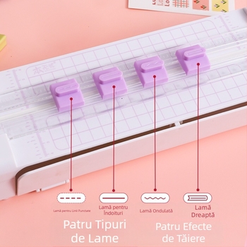 Mașină de tăiat hârtie patru în unu, Instrument de tăiat hârtie, Expert în tăierea hârtiei, Mașină de tăiat hârtie, Tăietor de hârtie, Instrument de tăiat, Cadou creativ