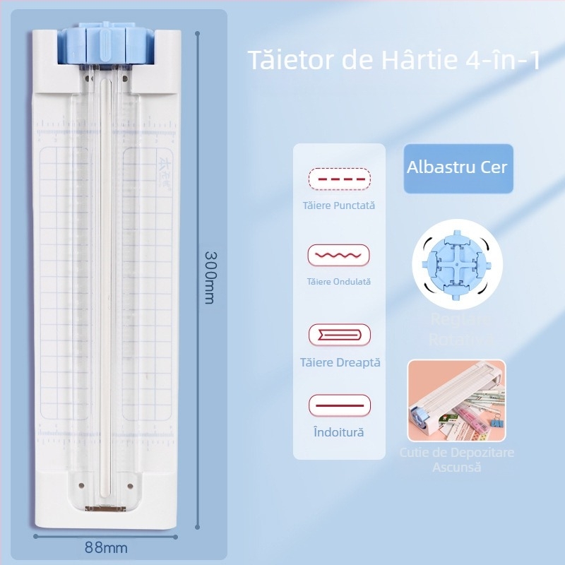 Mașină de tăiat hârtie patru în unu, Instrument de tăiat hârtie, Expert în tăierea hârtiei, Mașină de tăiat hârtie, Tăietor de hârtie, Instrument de tăiat, Cadou creativ