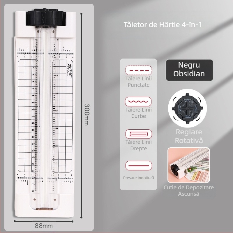 Mașină de tăiat hârtie patru în unu, Instrument de tăiat hârtie, Expert în tăierea hârtiei, Mașină de tăiat hârtie, Tăietor de hârtie, Instrument de tăiat, Cadou creativ