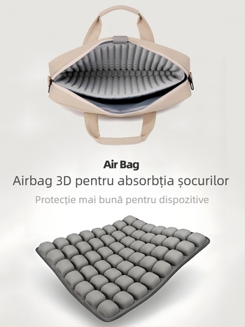 Geantă portabilă pentru laptop de 16 inch, tip crossbody, potrivită pentru Apple, Huawei, Xiaomi, Lenovo, cu 14 airbag-uri, capacitate mare, personalizată