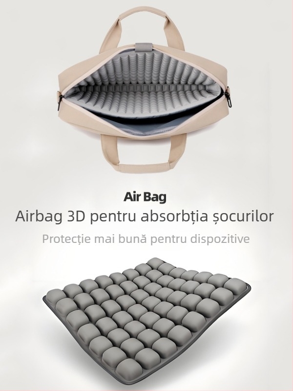 Geantă portabilă pentru laptop de 16 inch, tip crossbody, potrivită pentru Apple, Huawei, Xiaomi, Lenovo, cu 14 airbag-uri, capacitate mare, personalizată