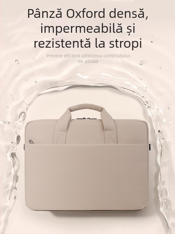 Geantă portabilă pentru laptop de 16 inch, tip crossbody, potrivită pentru Apple, Huawei, Xiaomi, Lenovo, cu 14 airbag-uri, capacitate mare, personalizată