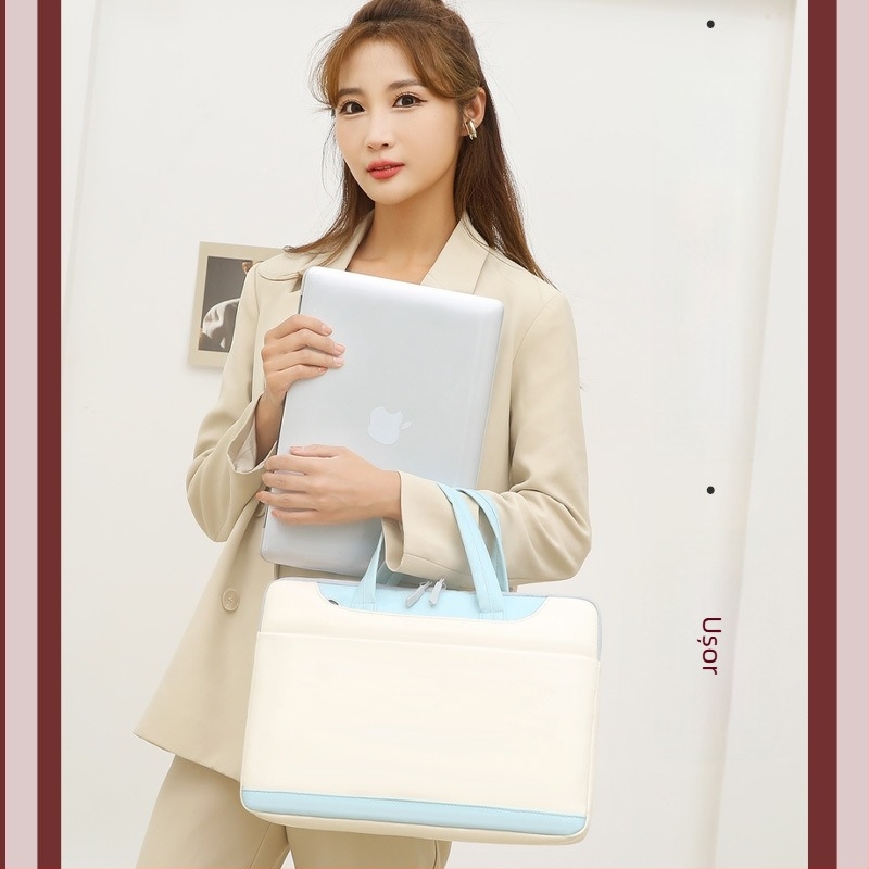 Geantă de umăr pentru notebook, geantă portabilă avansată pentru femei, geantă pentru tabletă de 13-15,6"