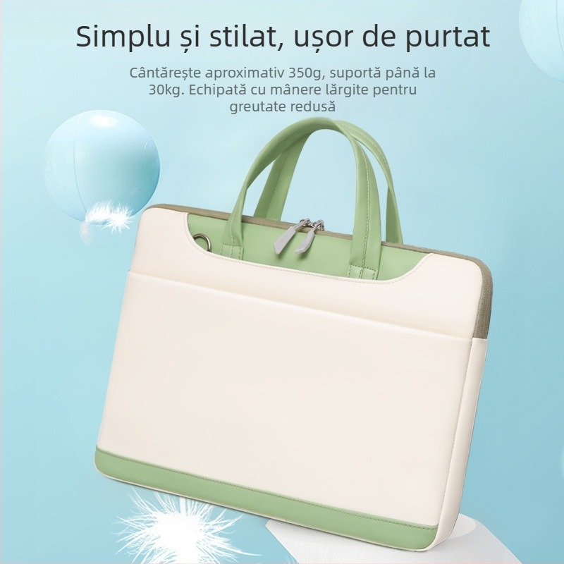 Geantă de umăr pentru notebook, geantă portabilă avansată pentru femei, geantă pentru tabletă de 13-15,6"