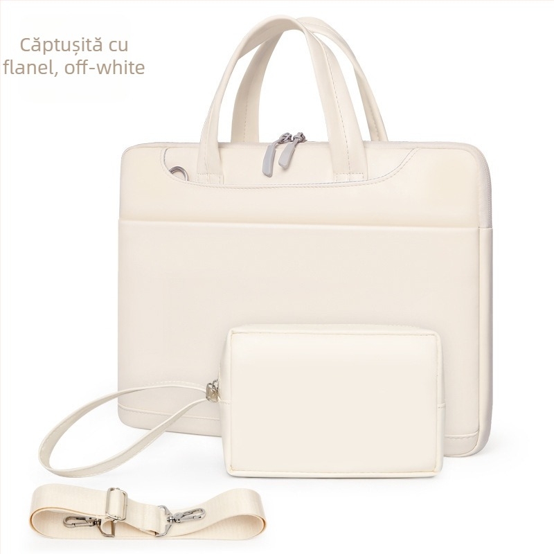 Geantă de umăr pentru notebook, geantă portabilă avansată pentru femei, geantă pentru tabletă de 13-15,6"