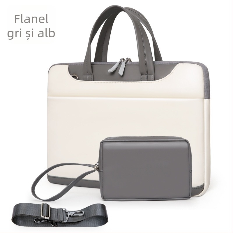 Geantă de umăr pentru notebook, geantă portabilă avansată pentru femei, geantă pentru tabletă de 13-15,6"