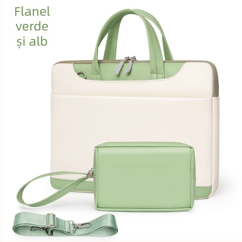 Geantă de umăr pentru notebook, geantă portabilă avansată pentru femei, geantă pentru tabletă de 13-15,6"