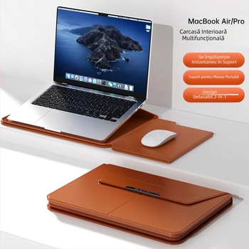 Geantă interioară multifuncțională pentru laptop de 14 inch cu suport, husă de protecție, 15,3 m²/3 cu fermoar, geantă de depozitare pentru computer în stoc