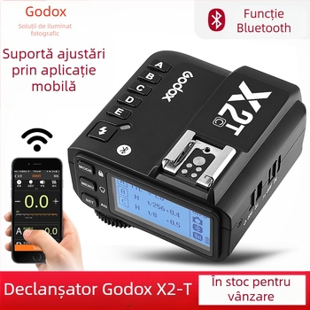 Shenniu X2-T flasher transmițător wireless 2.4g încorporat, funcție TTL Bluetooth, operare simplă, suport pentru telefon mobil