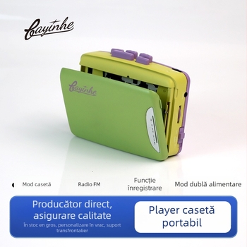 Bayin box transfrontalier nou casetofon walkman cu căști radiocasetofon portabil redare engleză ascultare