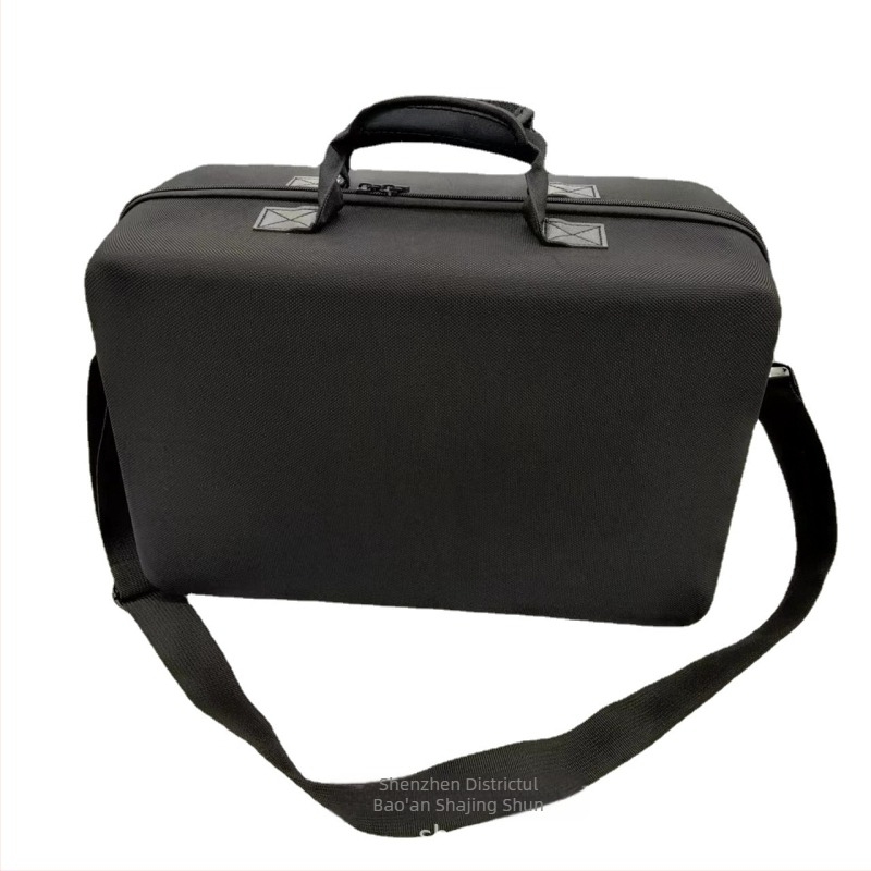 Geantă de depozitare PS5 cu logo dublu gros pentru gazdă de joc, mâner de valiză, accesorii, finisaj complet de depozitare