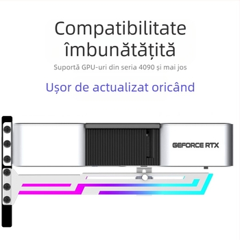 Suport pentru placă grafică 4090 ARGB Shengguang, mufă sincronă pentru placă grafică, montare verticală, suport pentru placă grafică desktop 3060