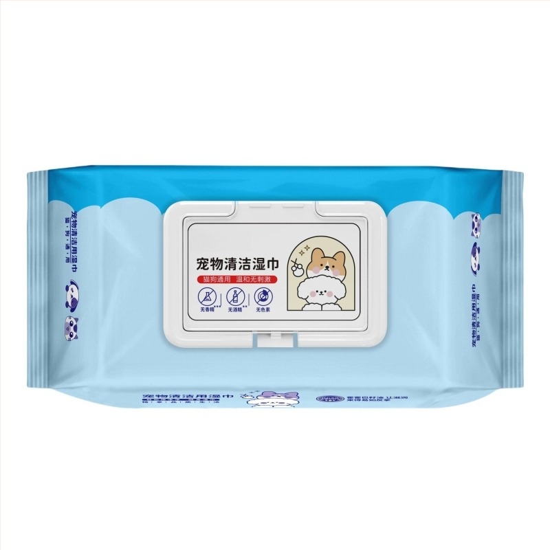 Șervețele umede pentru animale de companie, 80 de șervețele umede speciale, fără frecare, pentru pisici și câini, dezodorizante pentru părțile corpului