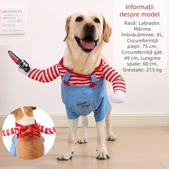 Cuțit de Halloween transfrontalier, haine pentru câini, câini mici, transformare amuzantă, pisică, haine pentru animale de companie, fabrică de aprovizionare