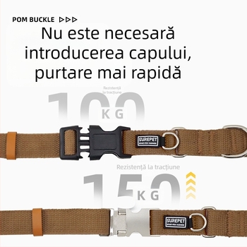 Zgardă de câine anti-pierdere cu etichetă de câine P guler pentru câini mici, medii și mari Golden Retriever guler rezistent la explozie P guler pentru animale de companie