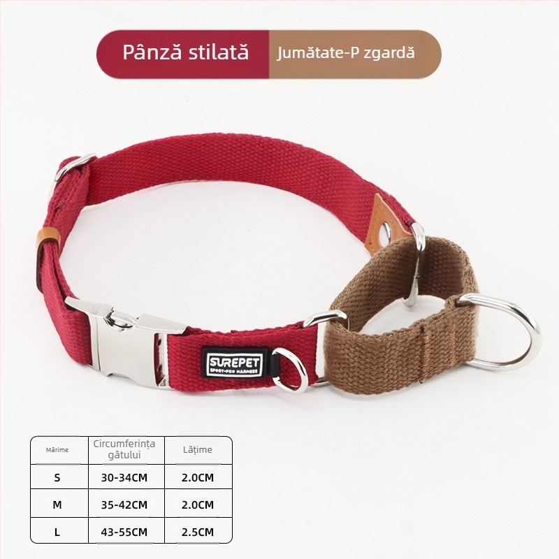 Zgardă de câine anti-pierdere cu etichetă de câine P guler pentru câini mici, medii și mari Golden Retriever guler rezistent la explozie P guler pentru animale de companie