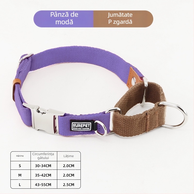 Zgardă de câine anti-pierdere cu etichetă de câine P guler pentru câini mici, medii și mari Golden Retriever guler rezistent la explozie P guler pentru animale de companie