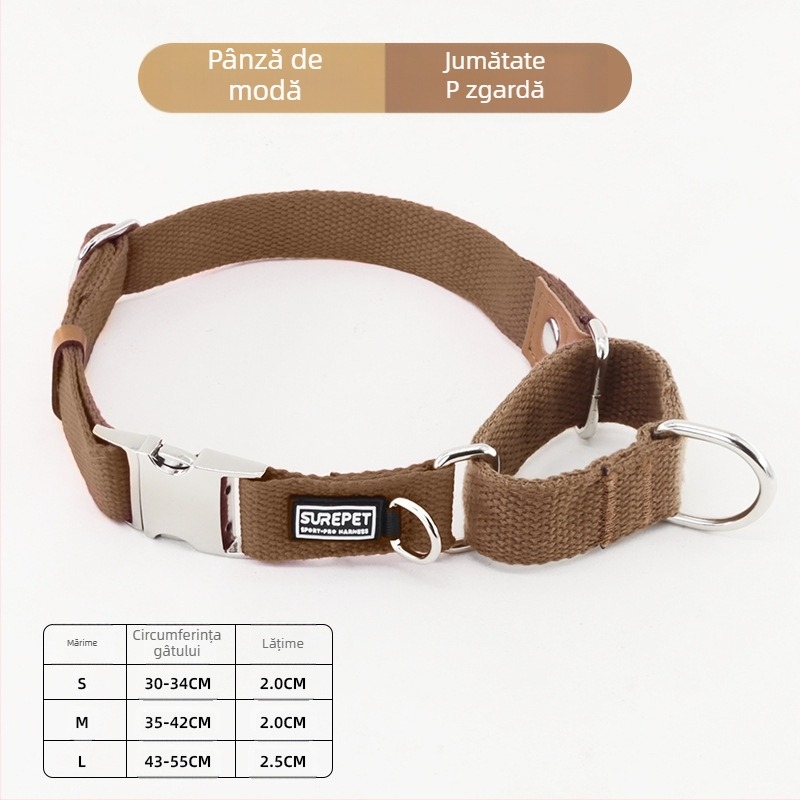 Zgardă de câine anti-pierdere cu etichetă de câine P guler pentru câini mici, medii și mari Golden Retriever guler rezistent la explozie P guler pentru animale de companie