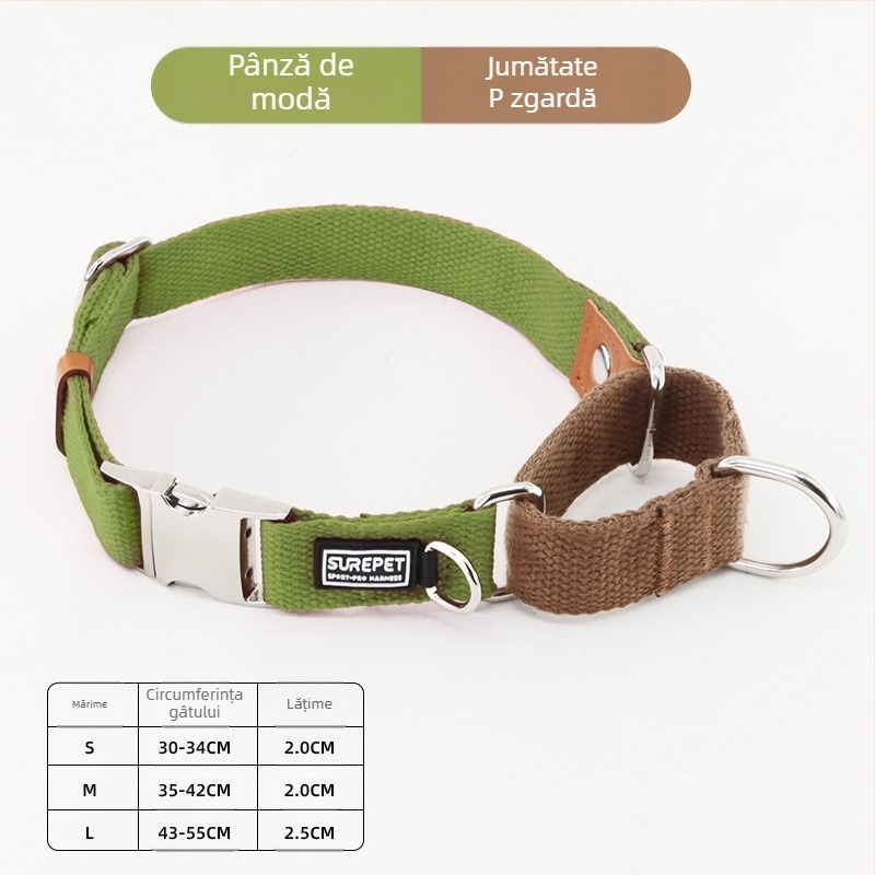 Zgardă de câine anti-pierdere cu etichetă de câine P guler pentru câini mici, medii și mari Golden Retriever guler rezistent la explozie P guler pentru animale de companie