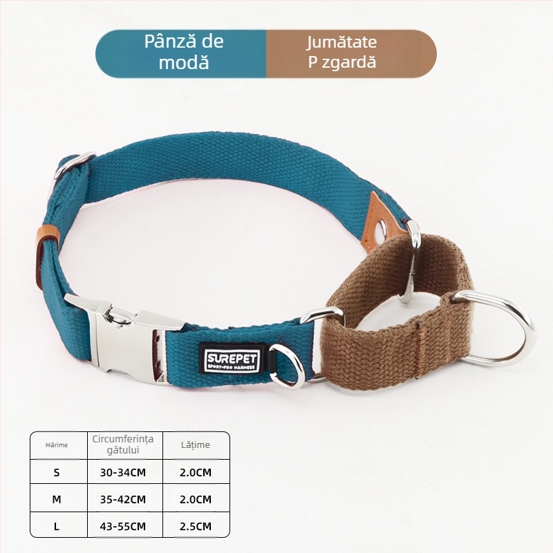 Zgardă de câine anti-pierdere cu etichetă de câine P guler pentru câini mici, medii și mari Golden Retriever guler rezistent la explozie P guler pentru animale de companie