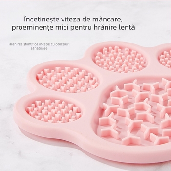 Transfrontalieră nou silicon lent alimentar linge pad Pet cină farfurie linge pad anti-șoc pisică hrănire farfurie Pet Supplies