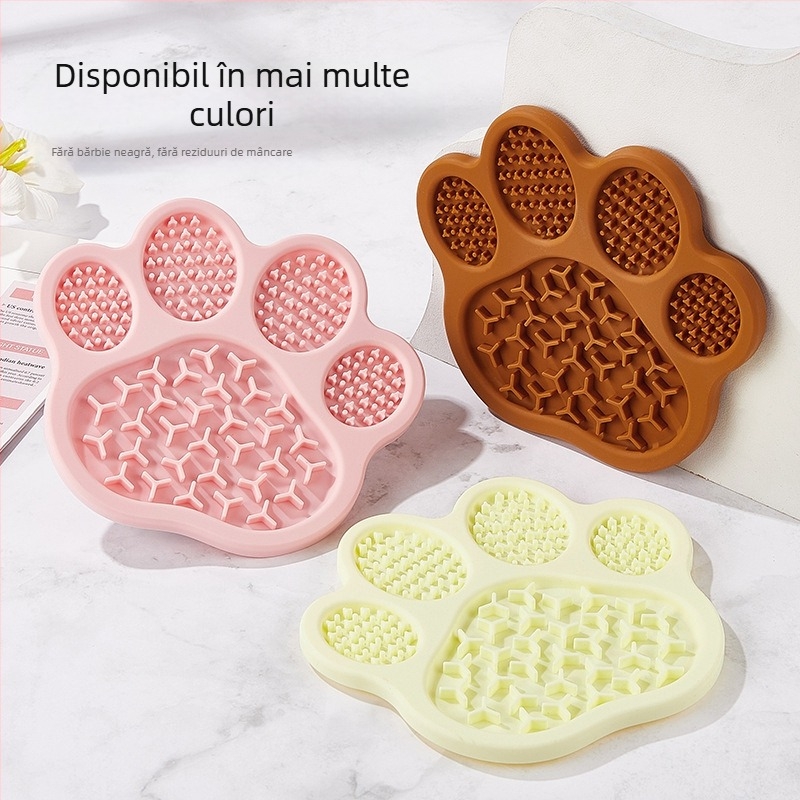 Transfrontalieră nou silicon lent alimentar linge pad Pet cină farfurie linge pad anti-șoc pisică hrănire farfurie Pet Supplies