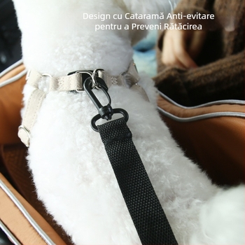 Cușcă auto cu control central, cușcă auto pentru animale de companie, scaun auto pentru câini mici, scaun auto pentru câini, pisică, față, plimbare cu mașina, artefact