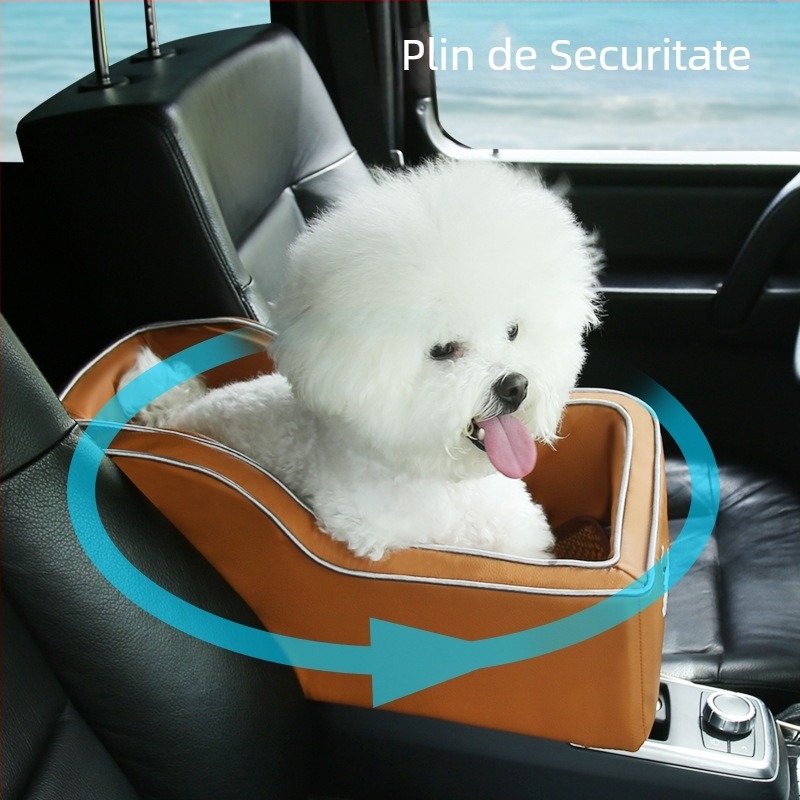 Cușcă auto cu control central, cușcă auto pentru animale de companie, scaun auto pentru câini mici, scaun auto pentru câini, pisică, față, plimbare cu mașina, artefact