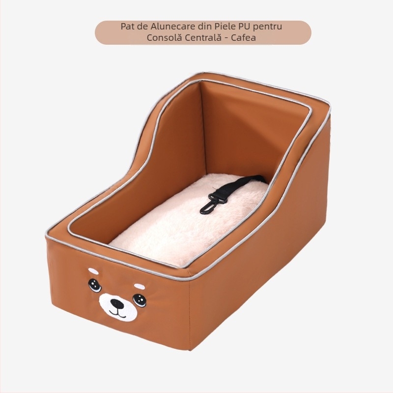 Cușcă auto cu control central, cușcă auto pentru animale de companie, scaun auto pentru câini mici, scaun auto pentru câini, pisică, față, plimbare cu mașina, artefact