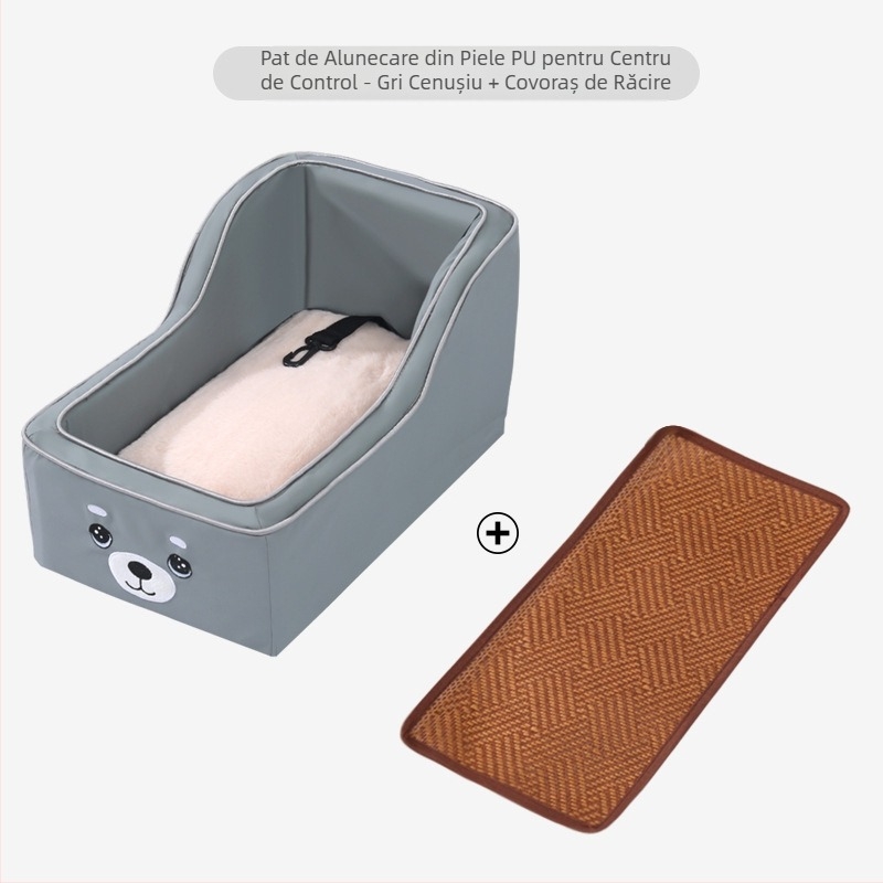 Cușcă auto cu control central, cușcă auto pentru animale de companie, scaun auto pentru câini mici, scaun auto pentru câini, pisică, față, plimbare cu mașina, artefact