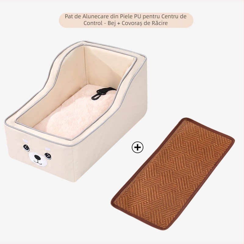 Cușcă auto cu control central, cușcă auto pentru animale de companie, scaun auto pentru câini mici, scaun auto pentru câini, pisică, față, plimbare cu mașina, artefact