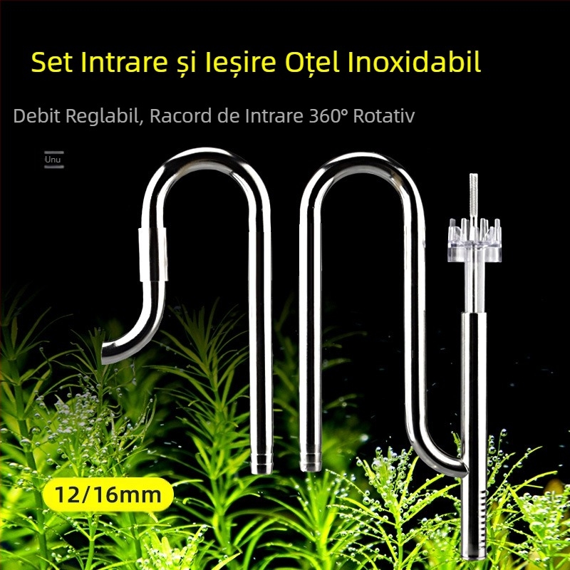 Rezervor de iarbă din oțel inoxidabil, admisie și ieșire, set de folie de ulei pentru îndepărtarea uleiului, accesorii pentru rezervor de iarbă, filtru pentru rezervor de pește, echipament pentru găleată, conductă de apă